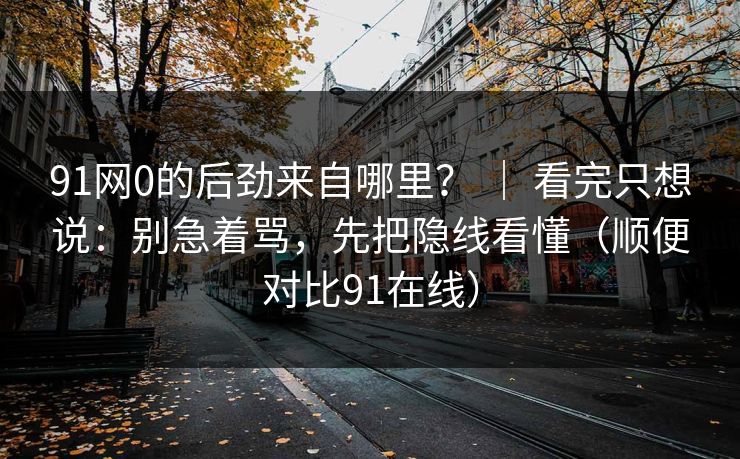 91网0的后劲来自哪里？ ｜ 看完只想说：别急着骂，先把隐线看懂（顺便对比91在线）  第1张